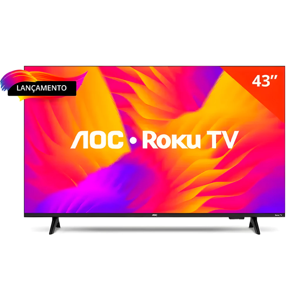 Smart TV AOC 43" 43S5155/78G Full HD LED Wifi Roku USB HDMI