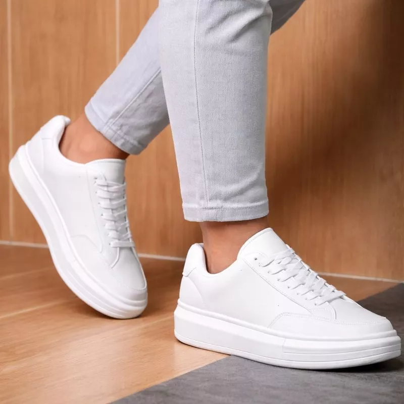 Tênis Casual Branco Premium
